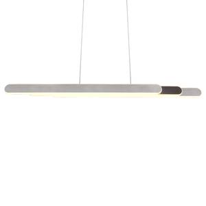 Lampada a LED Helios Ferro - 1 punti luce - Argento - Larghezza: 130 cm