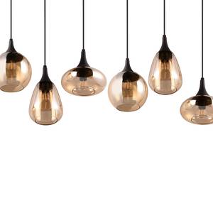 Plafondlamp Lumina glas/ijzer - Aantal lichtbronnen: 6