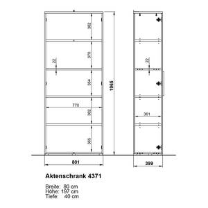 Aktenschrank Mailand Graphit