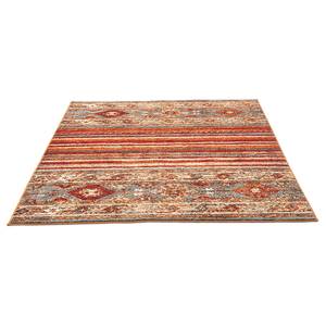 Tappeto a pelo corto Felicia Polipropilene - Rosso / Beige - 70 x 140 cm