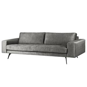 3-Sitzer Sofa Pruneda Samt Tomi: Grau