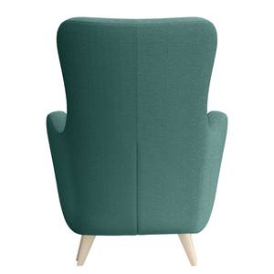 Oorfauteuil Pocicos Bouclé Stof Anouk: Petrolblauw