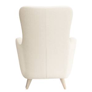 Fauteuil à oreilles Pocicos Tissu Bouclé Anouk: Crème