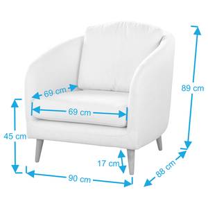 Fauteuil Sarrato Tissu Lioba: Bleu clair