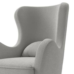 Fauteuil à oreilles Pocicos Tissu Bouclé Anouk: Gris