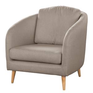 Fauteuil Sarrato Geweven stof Lioba: Taupe