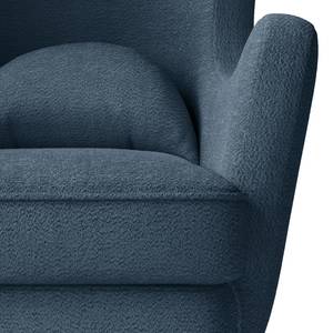 Fauteuil à oreilles Pocicos Tissu Bouclé Anouk: Bleu foncé