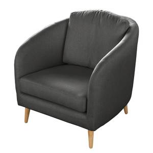 Fauteuil Sarrato Tissu Lioba: Anthracite