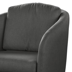 Fauteuil Sarrato Geweven stof Lioba: Antracietkleurig