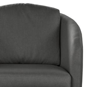 Fauteuil Sarrato Geweven stof Lioba: Antracietkleurig