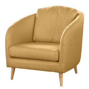 Fauteuil Sarrato Tissu Lioba: Jaune maïs