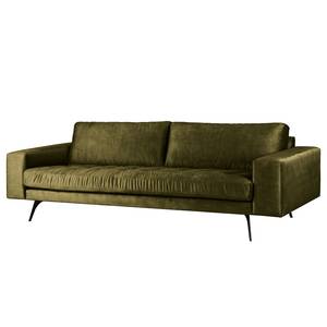 3-Sitzer Sofa Pruneda Samt Tomi: Antikgrün