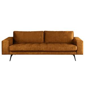 3-Sitzer Sofa Pruneda Samt Tomi: Goldbraun