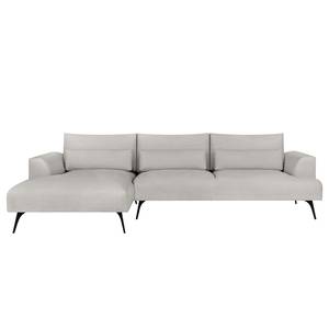 Ecksofa Colladas Webstoff Carde: Stahl - Longchair davorstehend links