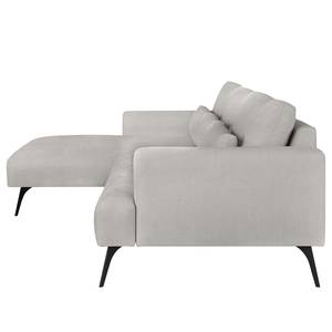 Ecksofa Colladas Webstoff Carde: Stahl - Longchair davorstehend links