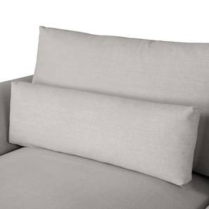 Ecksofa Colladas Webstoff Carde: Stahl - Longchair davorstehend rechts