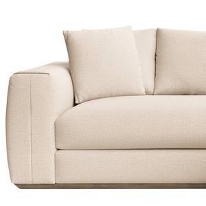 Ecksofa Palabra Chenille Marisa: Creme - Longchair davorstehend rechts