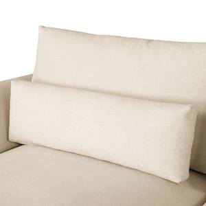 Ecksofa Colladas Webstoff Carde: Creme - Longchair davorstehend rechts