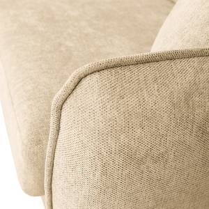 Ecksofa Ribela Chenille Roselia: Creme - Ottomane davorstehend links