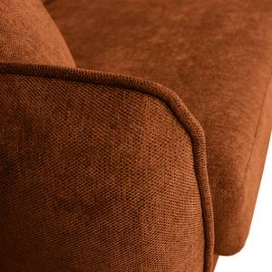 Ecksofa Ribela Chenille Roselia: Braun - Ottomane davorstehend rechts