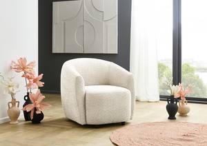 Fauteuil Acalia Tissu Bouclé Anouk: Crème