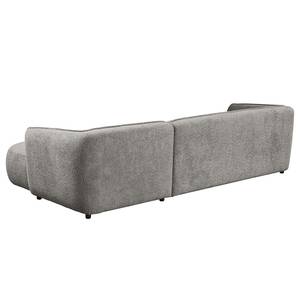 Ecksofa Betano 2,5-Sitzer mit Longchair Bouclé Stoff Anouk: Graphit