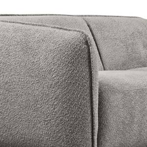 Ecksofa Betano 2,5-Sitzer mit Longchair Bouclé Stoff Anouk: Graphit