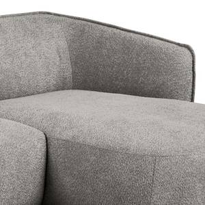 Ecksofa Betano 2,5-Sitzer mit Longchair Bouclé Stoff Anouk: Graphit