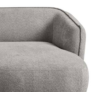 Ecksofa Betano 2,5-Sitzer mit Longchair Bouclé Stoff Anouk: Graphit