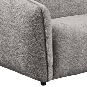 Ecksofa Betano 2,5-Sitzer mit Longchair Bouclé Stoff Anouk: Graphit