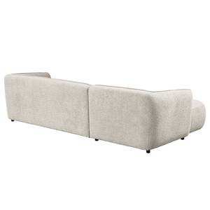 Ecksofa Betano 2,5-Sitzer mit Longchair Bouclé Stoff Anouk: Hellgrau