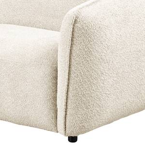 Ecksofa Betano 2,5-Sitzer mit Longchair Bouclé Stoff Anouk: Creme