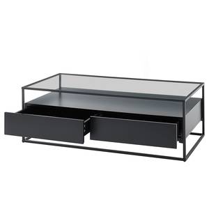 Salontafel Tiango glas - zwart