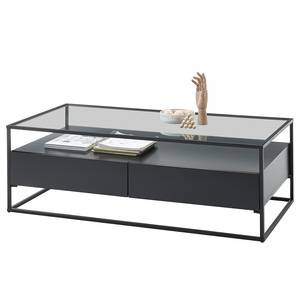 Salontafel Tiango glas - zwart