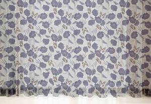 Fertiggardine Blumen 2er-Set Polyester - Creme / Taupe - Höhe: 220 cm