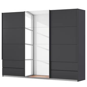 Schwebetürenschrank Elara - Spiegeltür Graumetallic - Breite: 271 cm