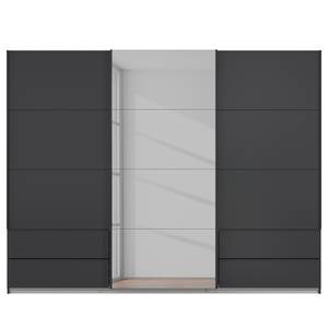 Armoire Elara - Miroir coloré Gris métallisé - Largeur : 271 cm