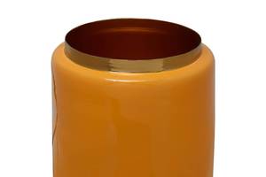 Vase Art Deco - Type H Fer - Jaune - Hauteur : 30 cm