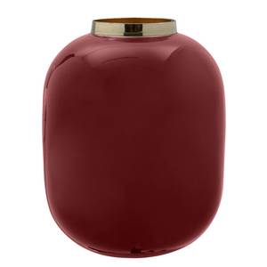 Vase Art Deco - Type F Fer - Rouge Bordeaux - Hauteur : 20 cm