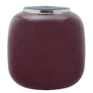 Vase Art Deco - Type F Fer - Rouge Bordeaux - Hauteur : 17 cm