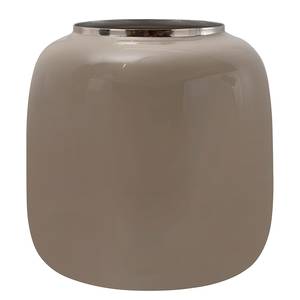 Vase Art Deco - Type E Fer - Taupe - Hauteur : 20 cm