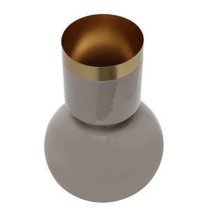 Vase Art Deco Typ C Eisen - Taupe / Gold