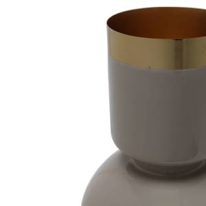 Vase Art Deco Typ C Eisen - Taupe / Gold