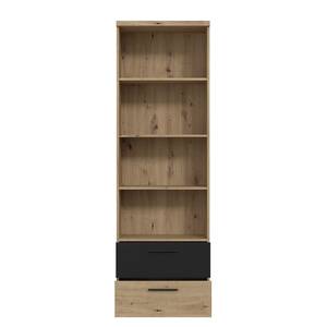 Open kast Coruia Artisan eikenhouten look/zwart