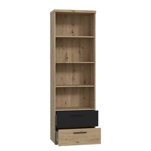 Open kast Coruia Artisan eikenhouten look/zwart