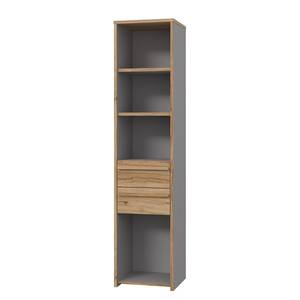 Open kast Norovo - breedte 45 cm grijs/Catania eikenhouten look