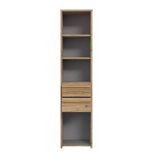 Open kast Norovo - breedte 45 cm grijs/Catania eikenhouten look