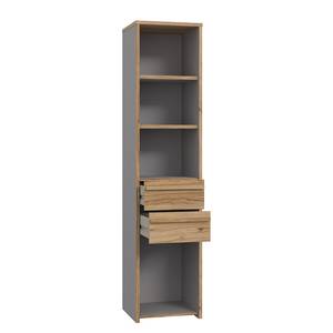 Open kast Norovo - breedte 45 cm grijs/Catania eikenhouten look