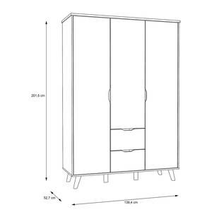 Armoire Weser imitation chêne Sonoma