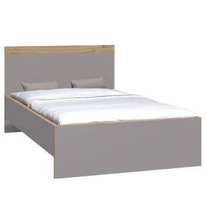 Bedframe Norovo grijs/Catania eikenhouten look